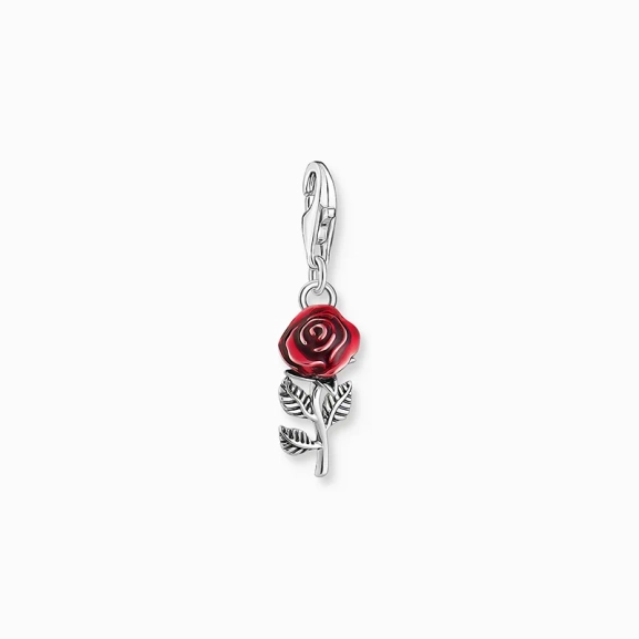 Charm-Anhänger rote Rose Silber - Thomas Sabo - Nordic Spectra