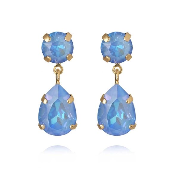 Mini Drop Earrings Gold Ocean Blue Delite - Caroline Svedbom - Nopea toimitus ja lahjapakkaus - Nordic Spectra