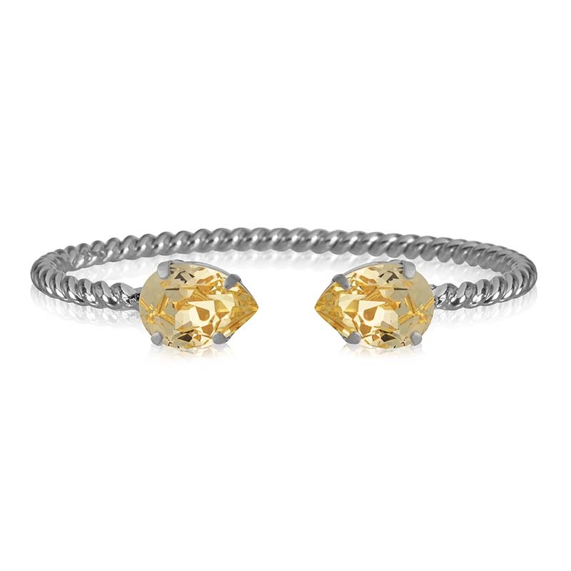 Caroline Svedbom - Mini Drop Bracelet Rhodium Jonquil