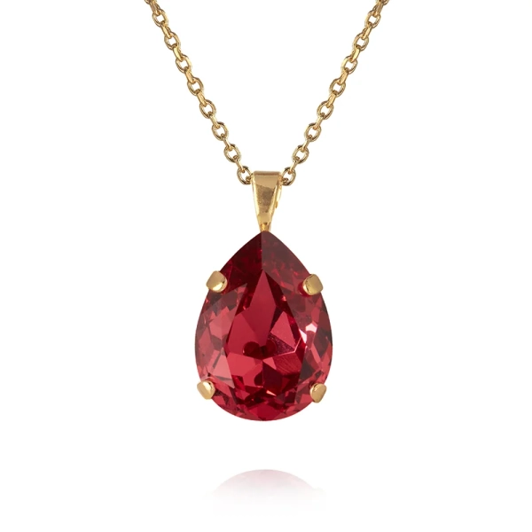 Mini Drop Necklace Gold Mulberry Red - Caroline Svedbom - Snabb frakt & paketinslagning - Nordic Spectra