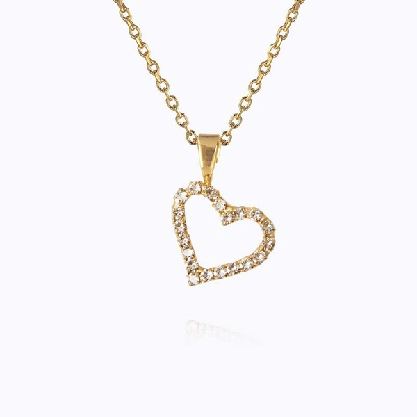 Mini Sweetheart Necklace Gold Crystal - Caroline Svedbom - Snabb frakt & paketinslagning - Nordicspectra.se