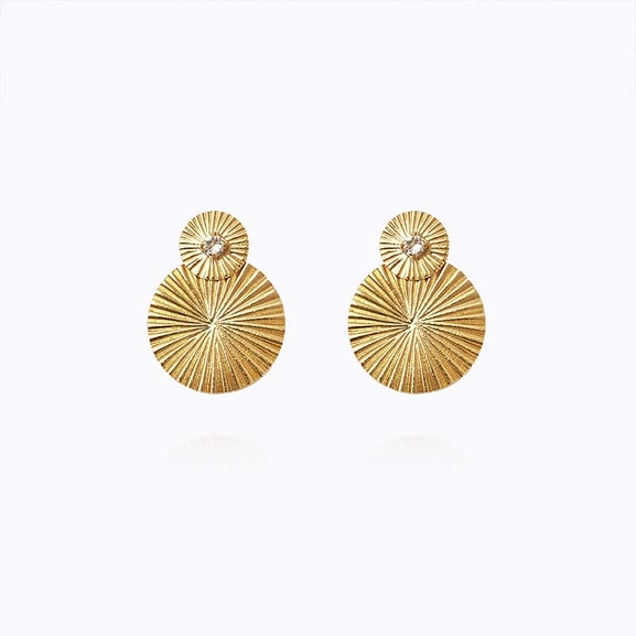 Mini Odessa Earrings Gold Crystal - Caroline Svedbom - Snabb leverans - Nordic Spectra