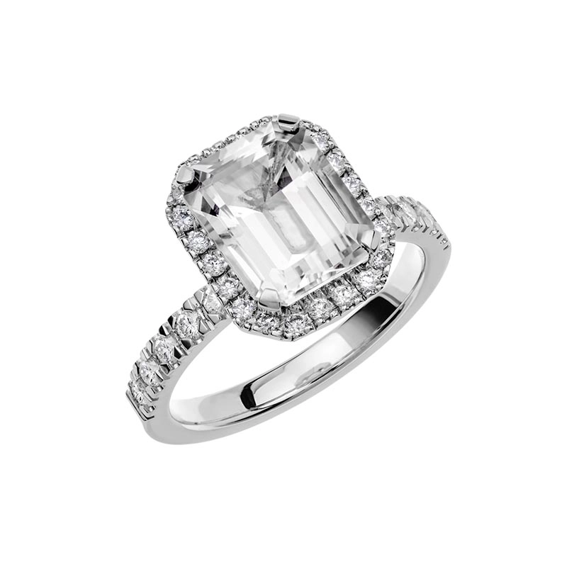 Schalins - Fairytale 8 18K SnĆ¶vit Beryll 3.0 ct Vitguld