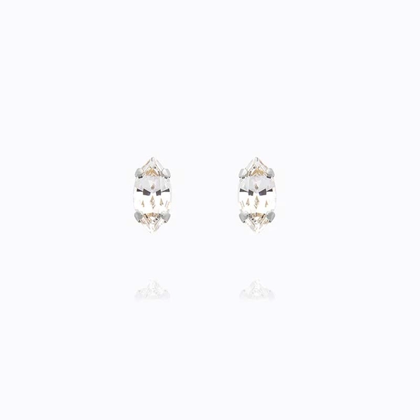 Petite Navette Earrings Rhodium Crystal - Caroline Svedbom - Nopea toimitus ja lahjapakkaus - Nordic Spectra