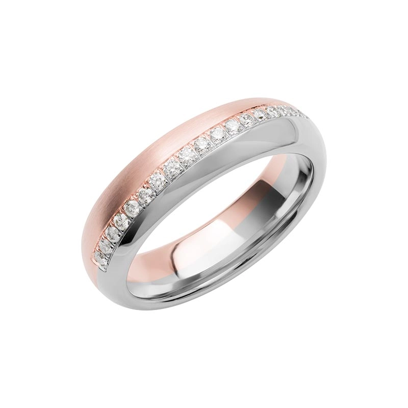 Schalins - Color Of Love SR4022 RosĆ©guld/Vitguld 0.23 ct