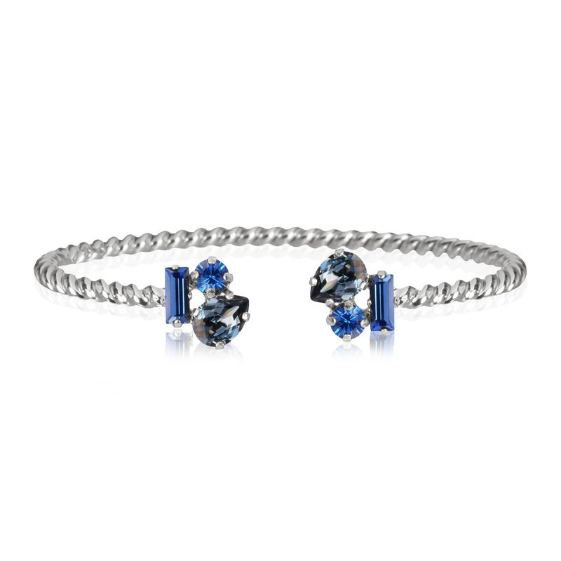 Caroline Svedbom - Isa Bracelet Rhodium Blue Combo