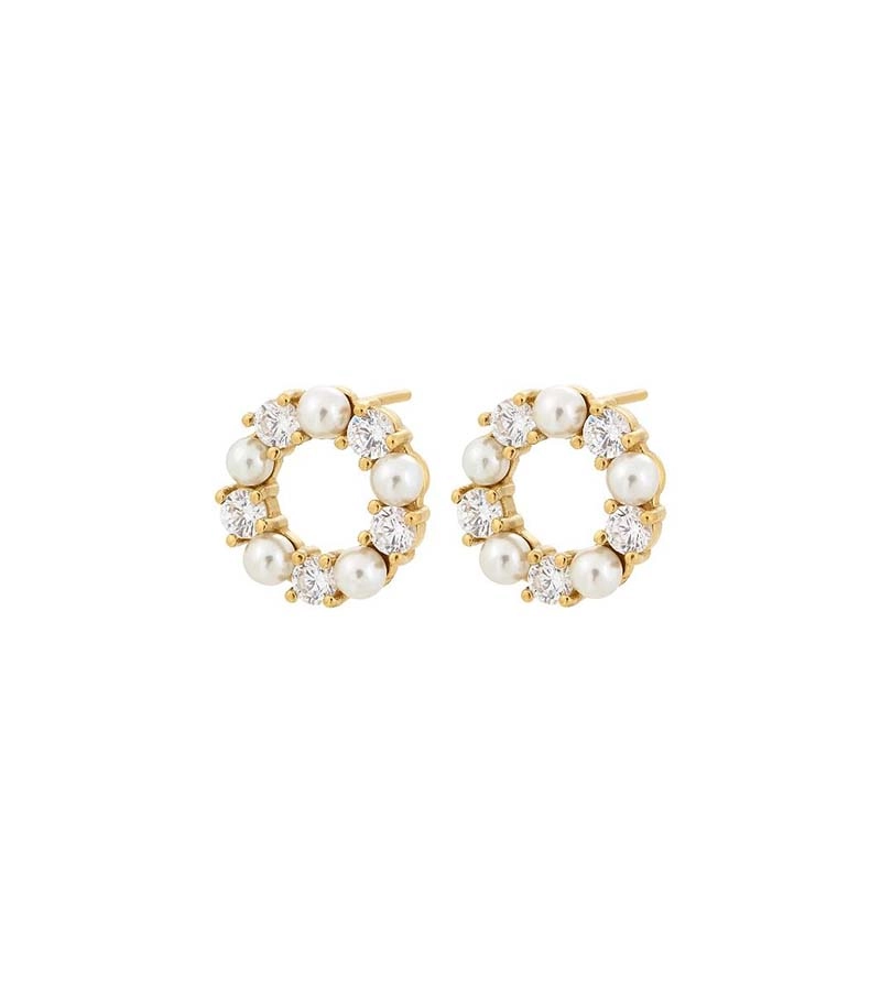 Edblad - Affinity Pearl Studs Gold