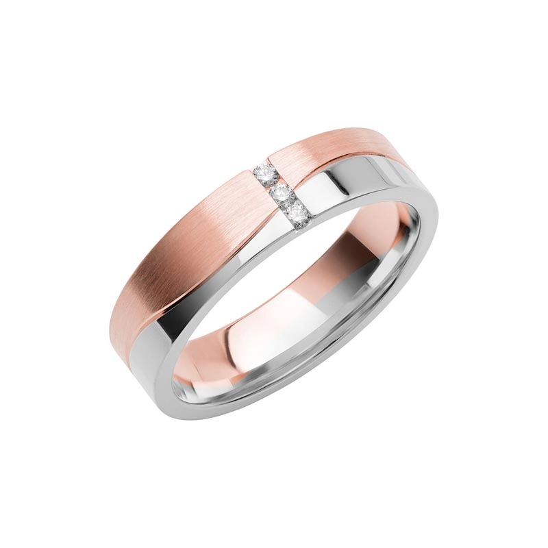 Schalins - Color Of Love SR4011 RosĆ©guld/Vitguld 0.05 ct