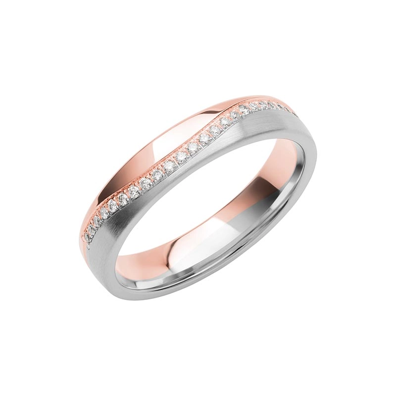 Schalins - Color Of Love SR4018 RosĆ©guld/Vitguld 0.135 ct