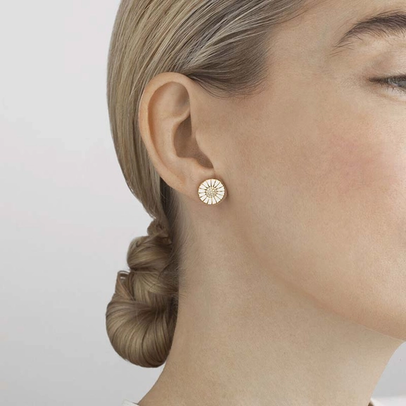 Daisy Ohrringe Gold Mit Diamanten von Georg Jensen, Schneller Versand - Nordicspectra.de