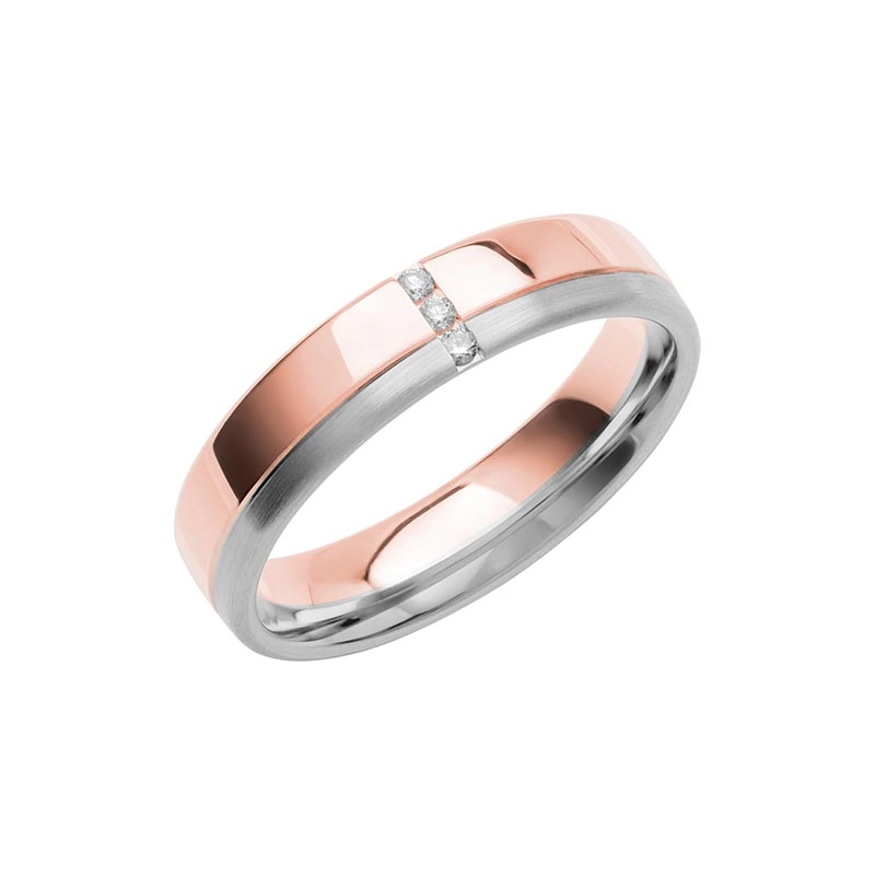 Schalins - Color Of Love SR4006 RosĆ©guld/Vitguld 0.03 ct