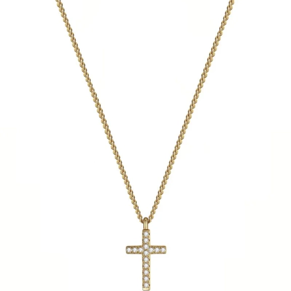 CROSS Crystal Halsband Guld - Astrid & Agnes - Nordic Spectra