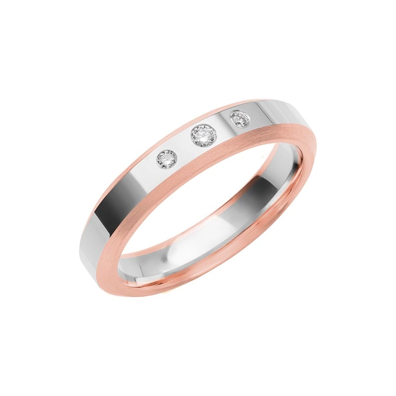 Schalins - Color Of Love SR4013 RosĆ©guld/Vitguld 0.06 ct