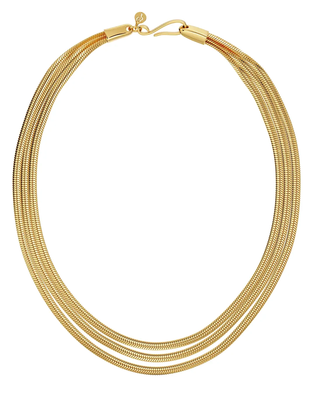 Edblad - Herringbone Triple Necklace Gold