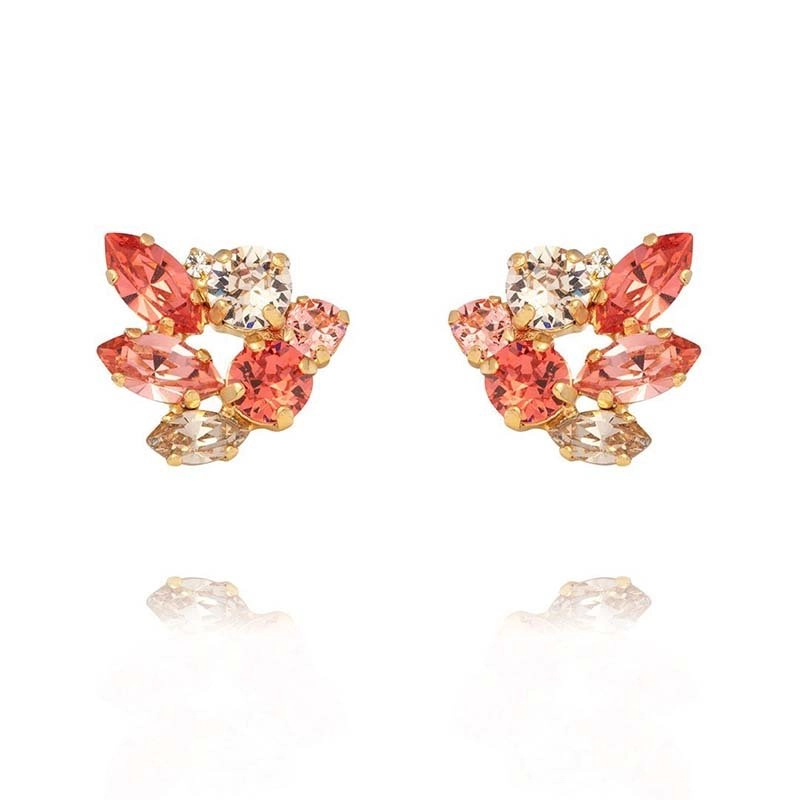 Caroline Svedbom - Cora Earcuff Gold Rose Peach Combo