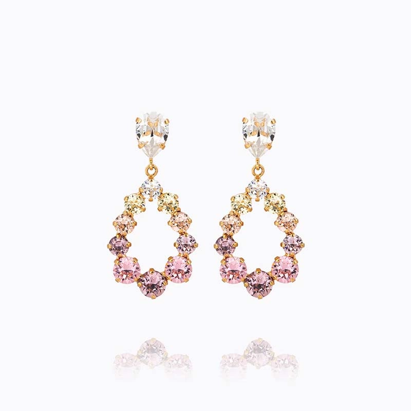 Caroline Svedbom - Delia Earrings Gold Pastel Rainbow Combo