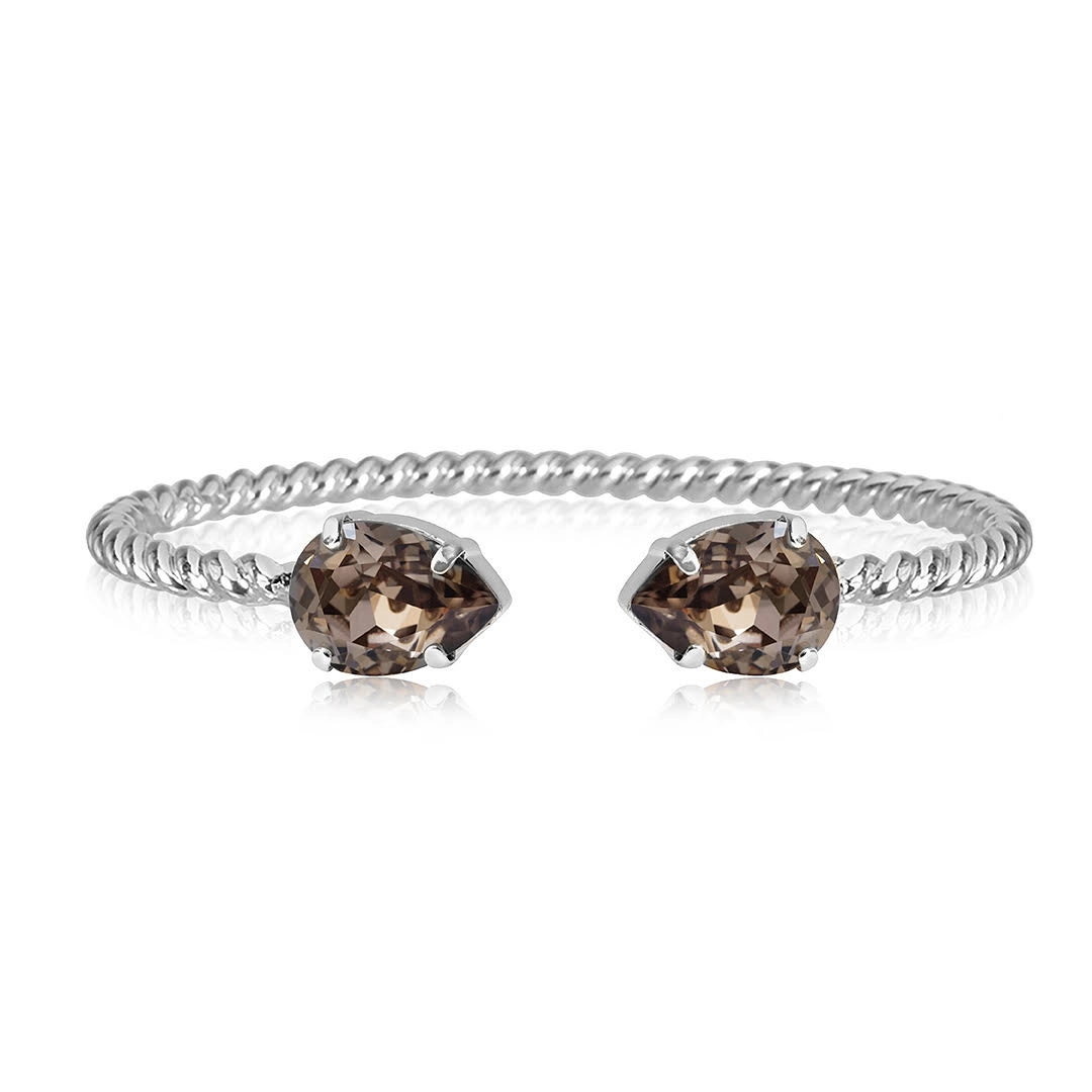 Caroline Svedbom - Mini Drop Bracelet Rhodium Greige