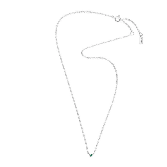 Micro Blink Necklace - Green Emerald von Efva Attling, Schneller Versand - Nordicspectra.de