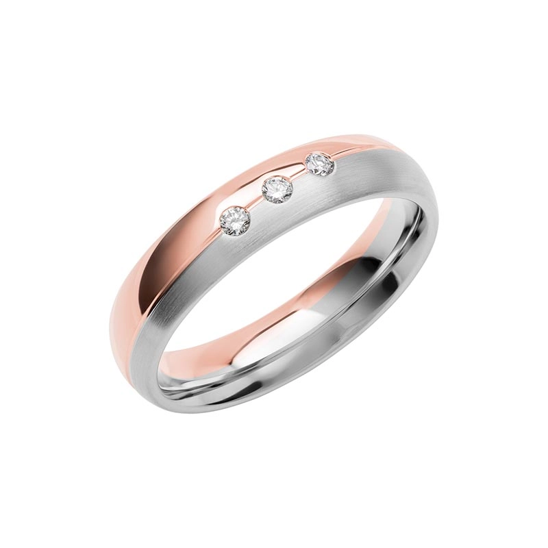 Schalins - Color Of Love SR4023 RosĆ©guld/Vitguld 0.06 ct